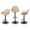 Set of 1/2/3/4 Mid-Century Modern Leatherette Gaslift Adjustable Swivel Bar Stools